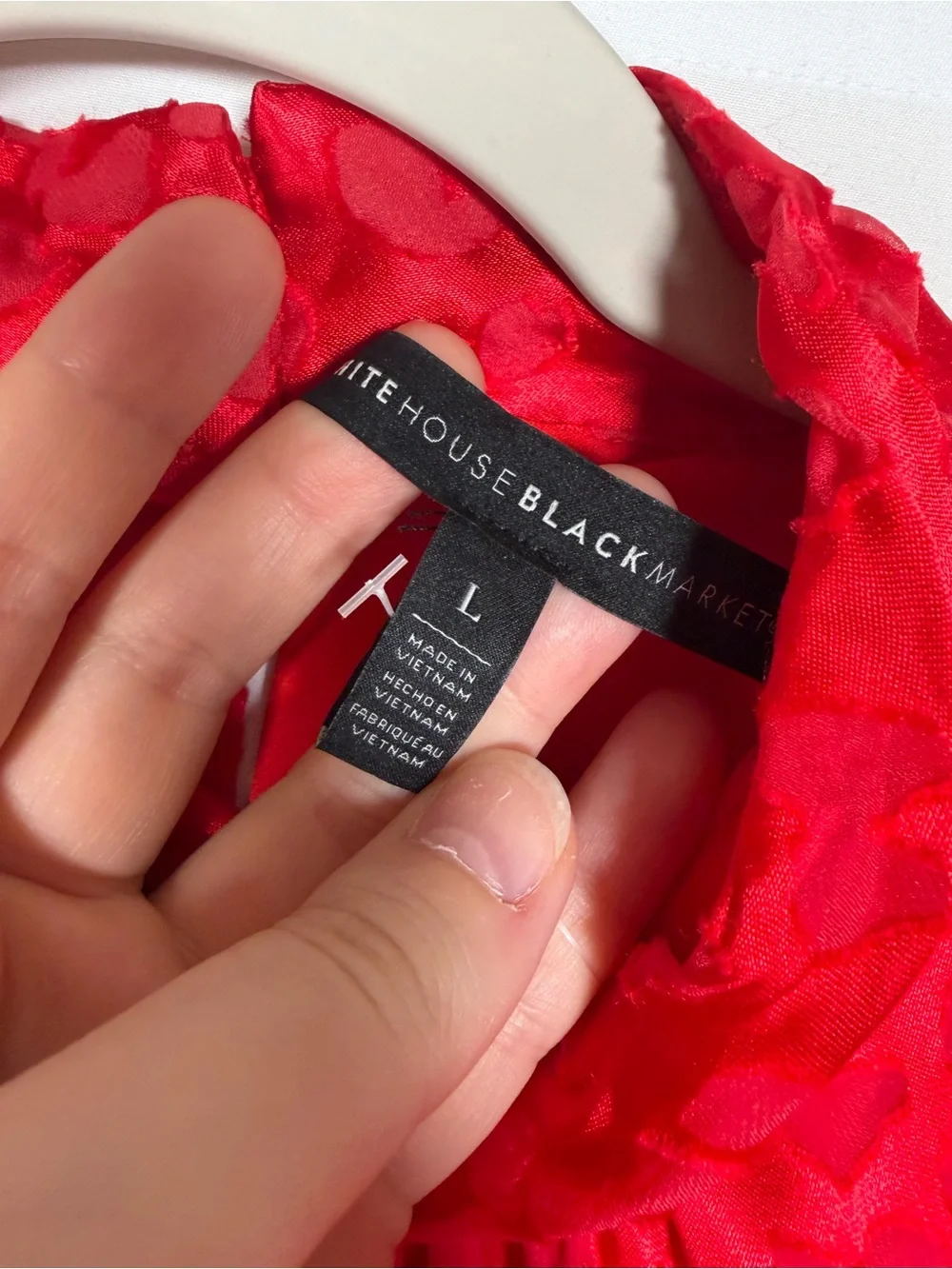 White House Black Market vivid red